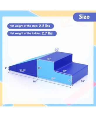 2 Piece Baby Step and Slide Soft Climber Set