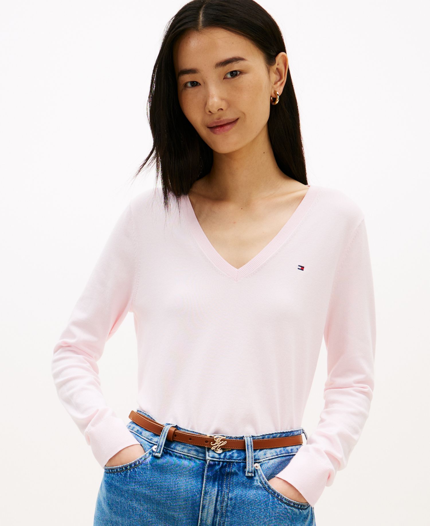 Women's V-Neck Knit Sweater