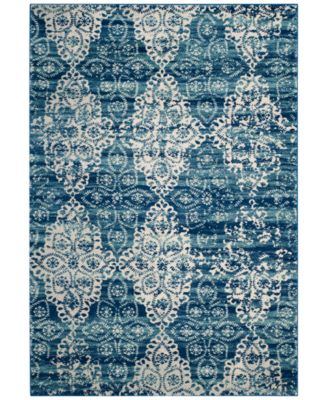 Safavieh - Evoke EVK266F Royal/Ivory 4' x 6' Area Rug
