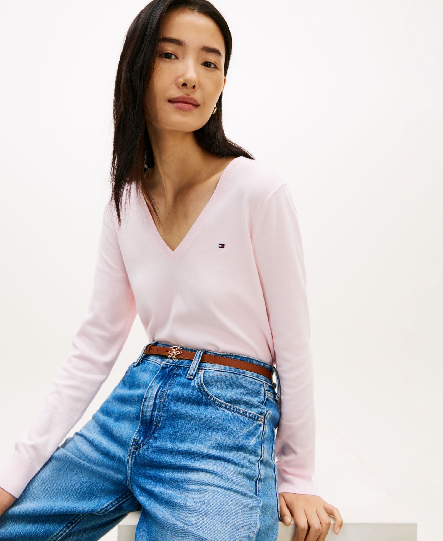 Women's V-Neck Knit Sweater
