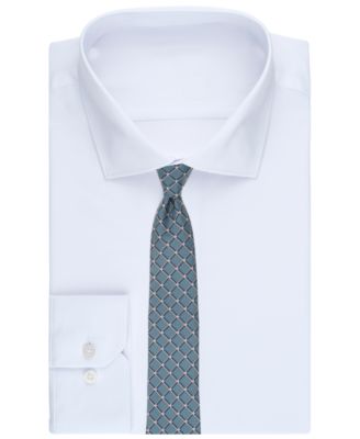 Men's Banks Geometric Pattern Slim Tie