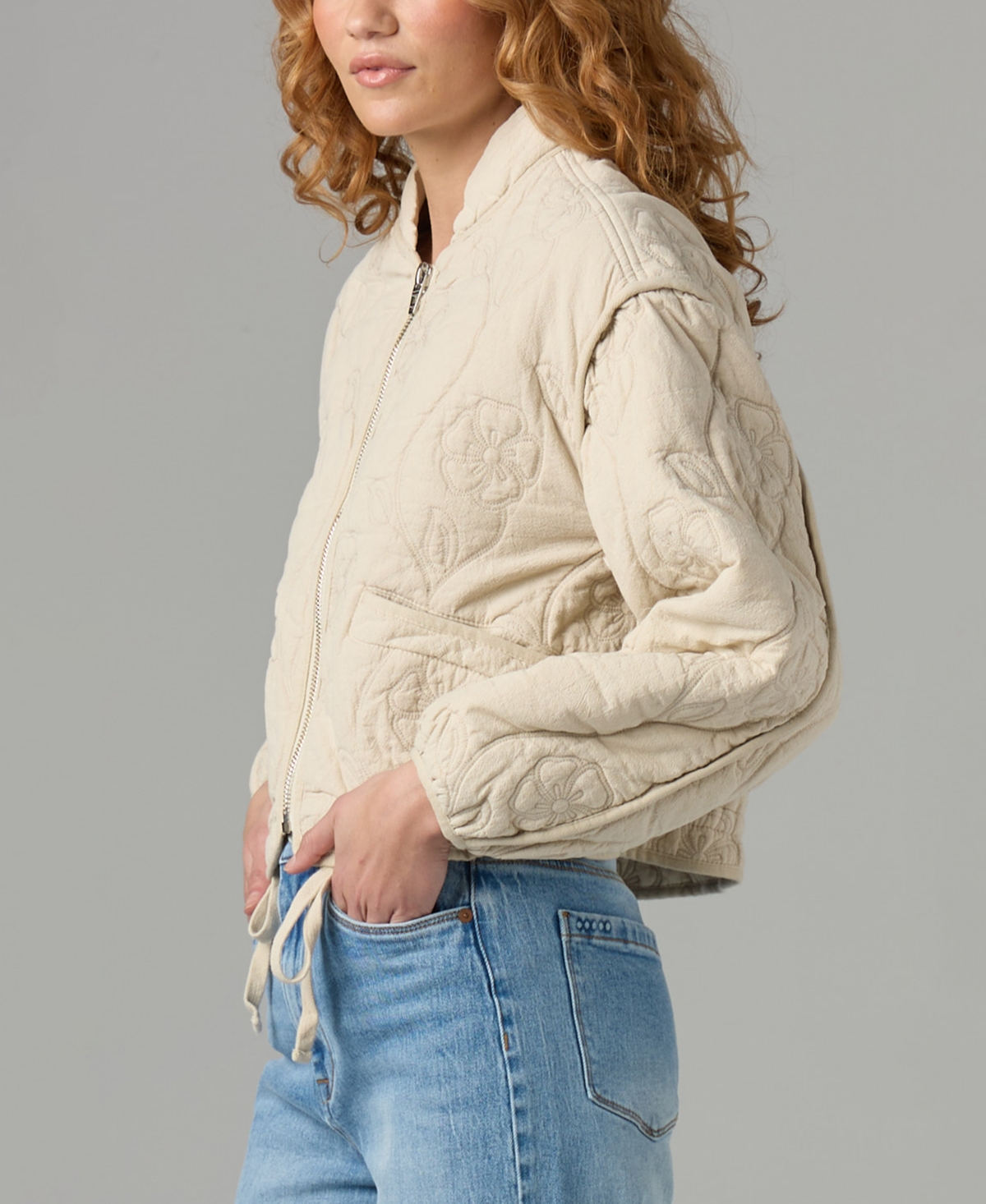 Blank Nyc Women's Floral Quilted Jacket