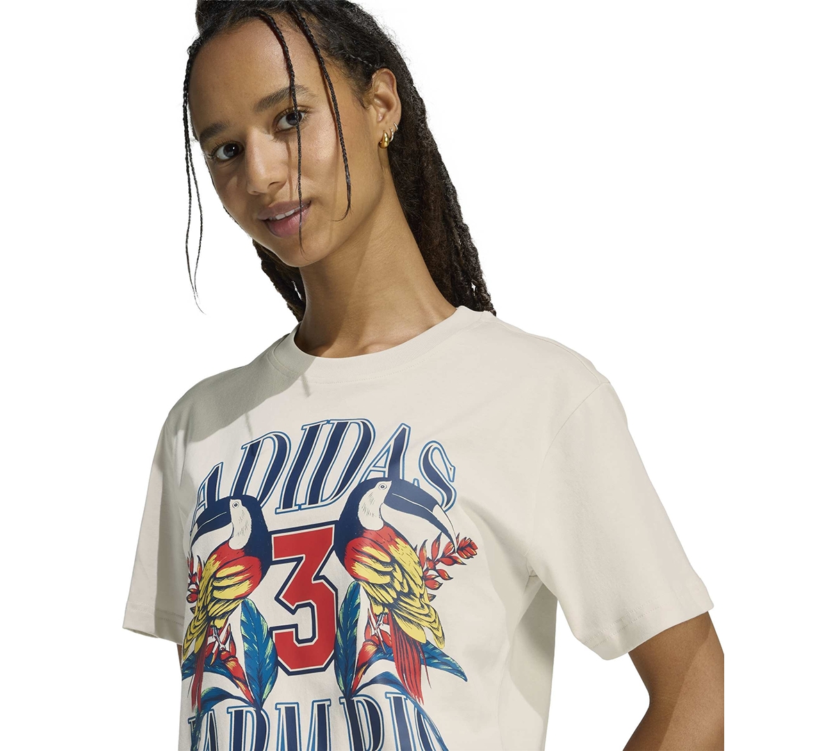 Adidas Women's x Farm Rio Graphic Crewneck T-Shirt