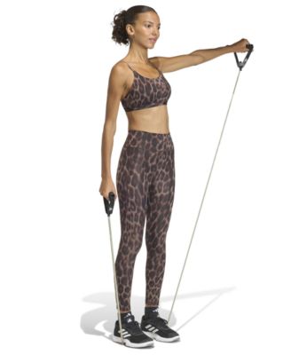 Women's Optime Essentials Workout Leopard Print Bra