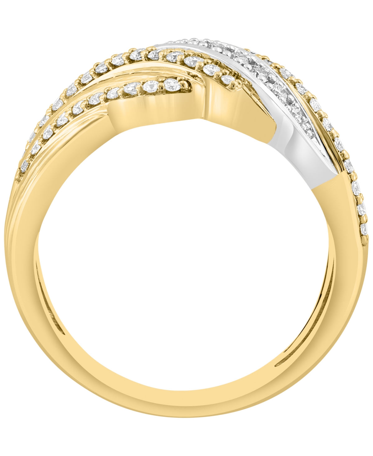 Effy Collection Diamond Ring (3/8 ct. t.w.) in 14k Two-Tone Gold