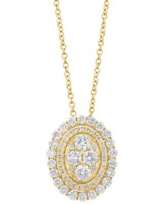 Diamond (1 ct. t.w.) Pendant Necklace in 14k Yellow Gold