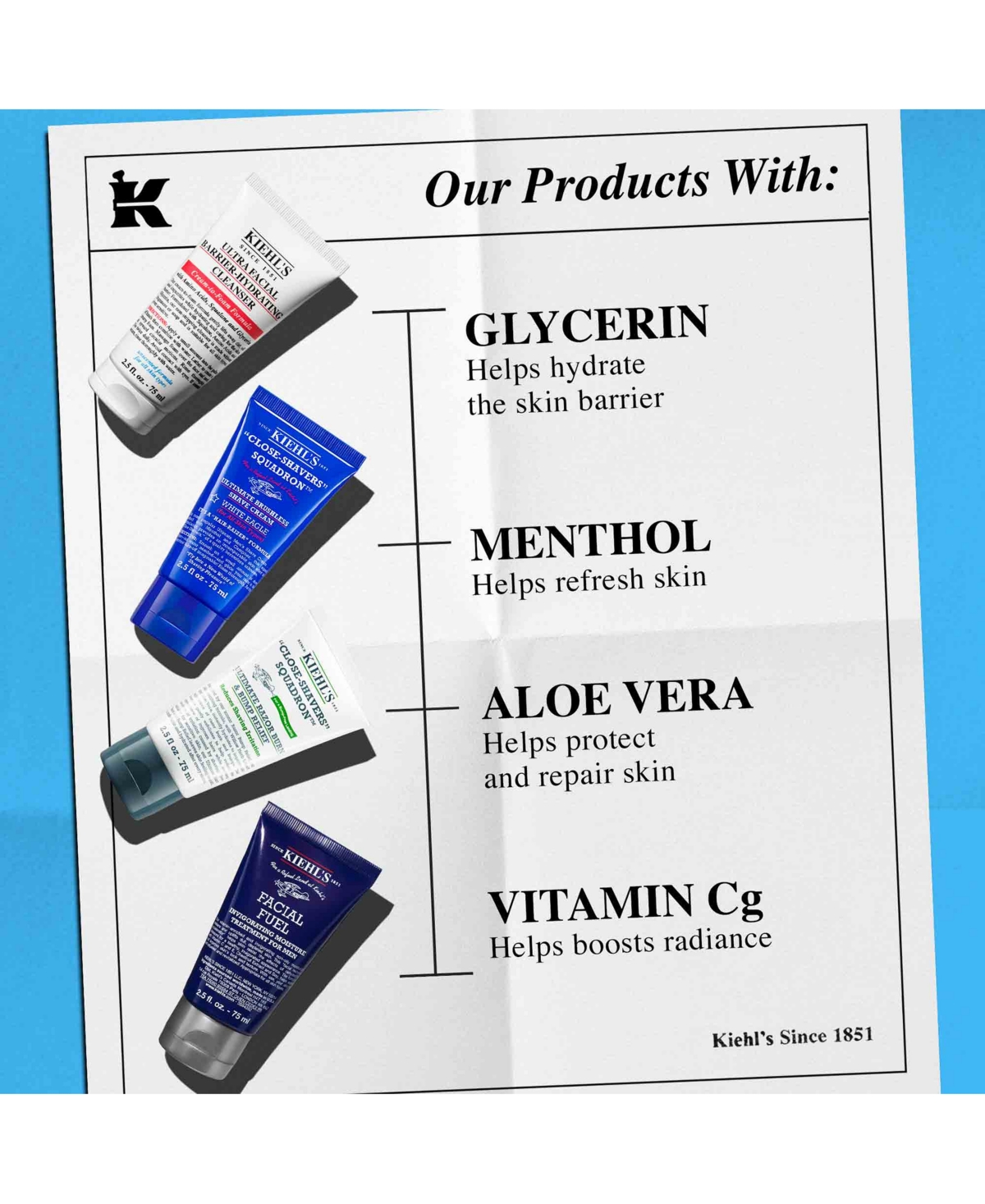 Kiehl's Since 1851 Men's 4-Pc. Get Up & Groom Shaving Set