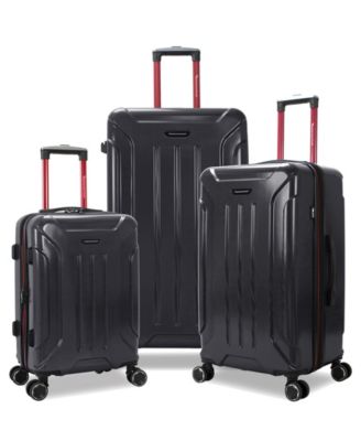 Optimus 3-Pc. Hardside Expandable Spinner Trunk Luggage Set
