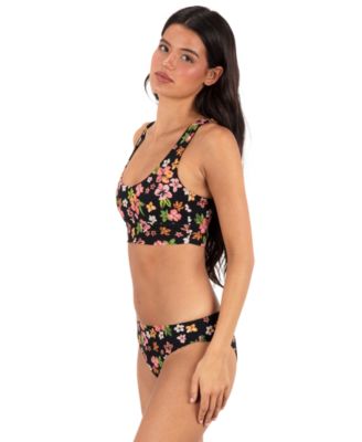 Women's Max Hibiscus Dream Longline Swim Bralette Top