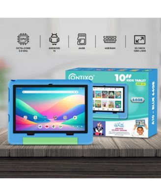 10" A10 Educational Kids Tablet with Epic! and Lingokids 64GB with Parental Controls & Kid-Proof Case