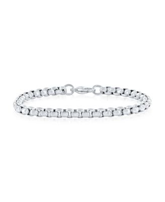 Stainless Steel, Round Box Chain Bracelet