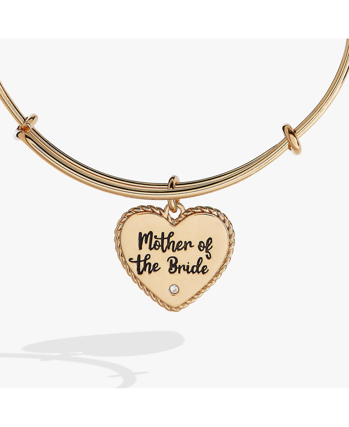 Mother Of The Bride Heart Bangle Bracelet