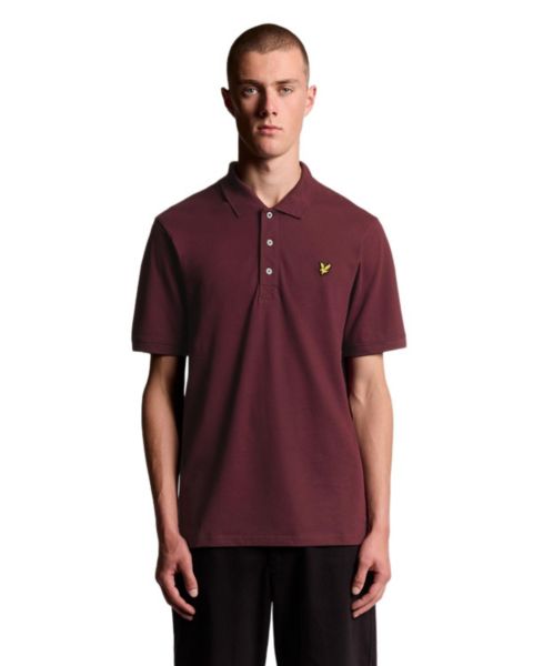 Мужское поло Lyle & Scott Plain Polo, цвет: Бордовый