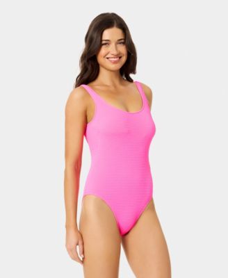 Women's Popcorn Scrunch Texture One-Piece Swimsuit
