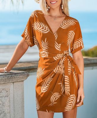 Women's You Glad Tropical Mini Beach Dress