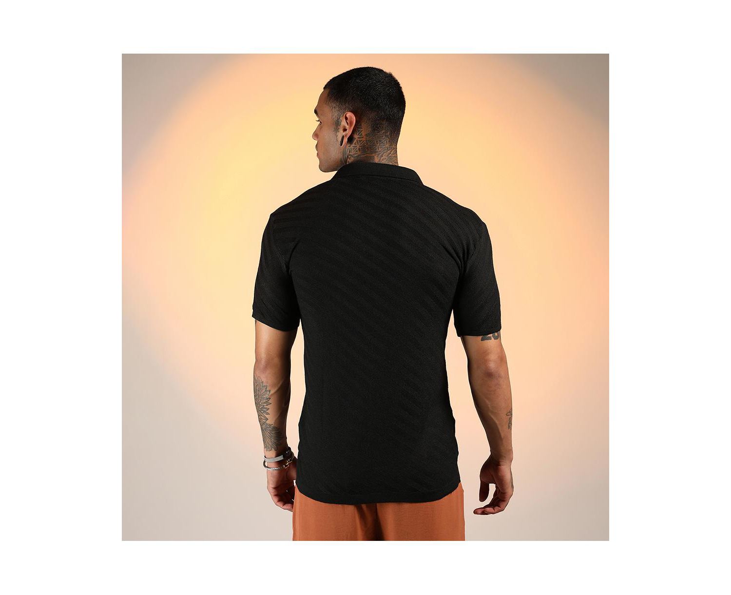 Men's Tilted-Knit Shirt