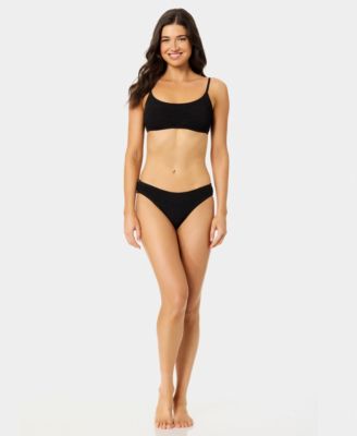 Women's Solid Low-Rise Swim Bottoms