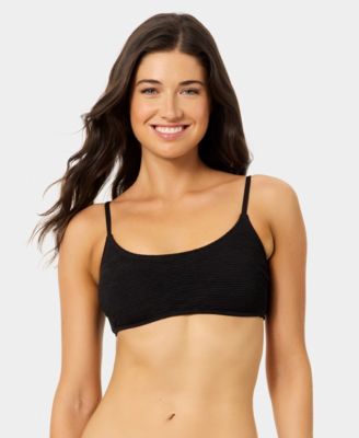 Women's Solid Scoop Neck Swim Bralette