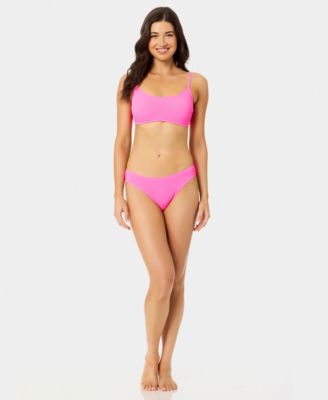 Women's Solid Low-Rise Swim Bottoms