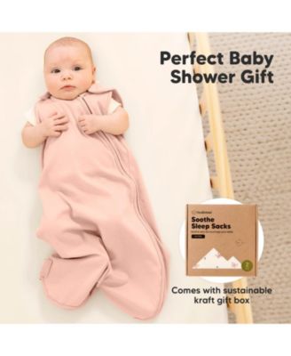 2-Pack Sleep Sacks for Babies, Soothe Sleeping Sack Wearable Blanket, Infant, Toddler, Newborn Swaddle Sack