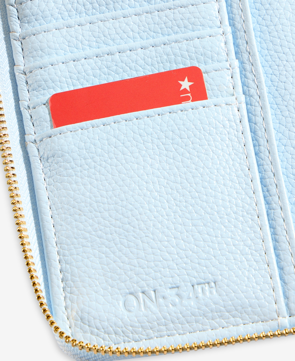 On 34th Angii Solid Zip-Around Wallet