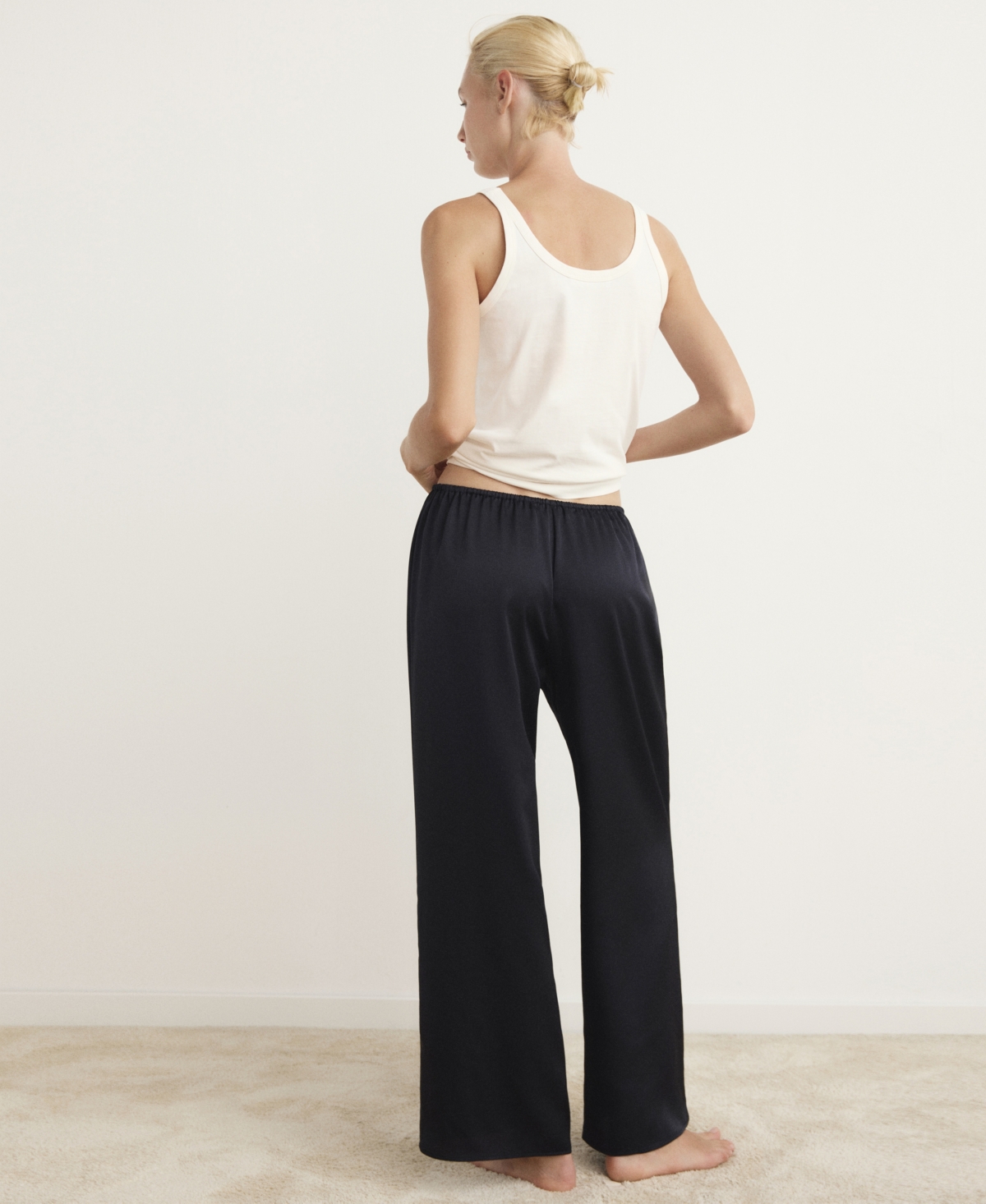 Mango Women's Satin Long Pants