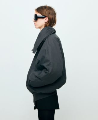 Women's Funnel-Neck Bomber Jacket