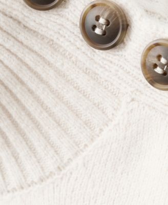 Women's Button Perkins-Neck Sweater