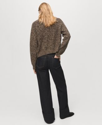 Women's Turned-Up Straight Jeans