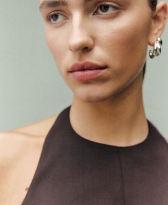 Women's Halter Neck Peplum Top