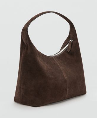 Women's Stitching Suede Shoulder Bag