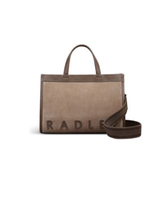 Alba Place Suede Small Zip Top Small Grab Bag