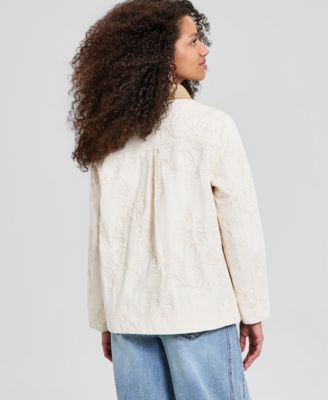 Women's Cotton Embroidered Barn Jacket