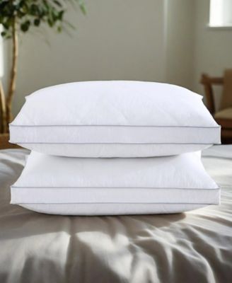 Down-Around Design Cotton Gusseted 2-Pack Pillows, King