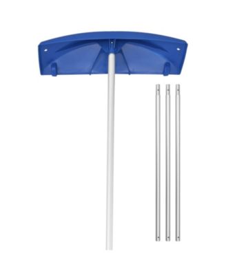 Snow Roof Rake, 24" PP Blade, 3.8-18.2 ft Adjustable, Wheels, Non-Slip Handle, Roof Snow Scraper