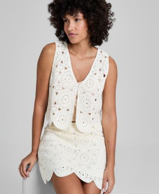 Women's V-Neck Single-Button Vest