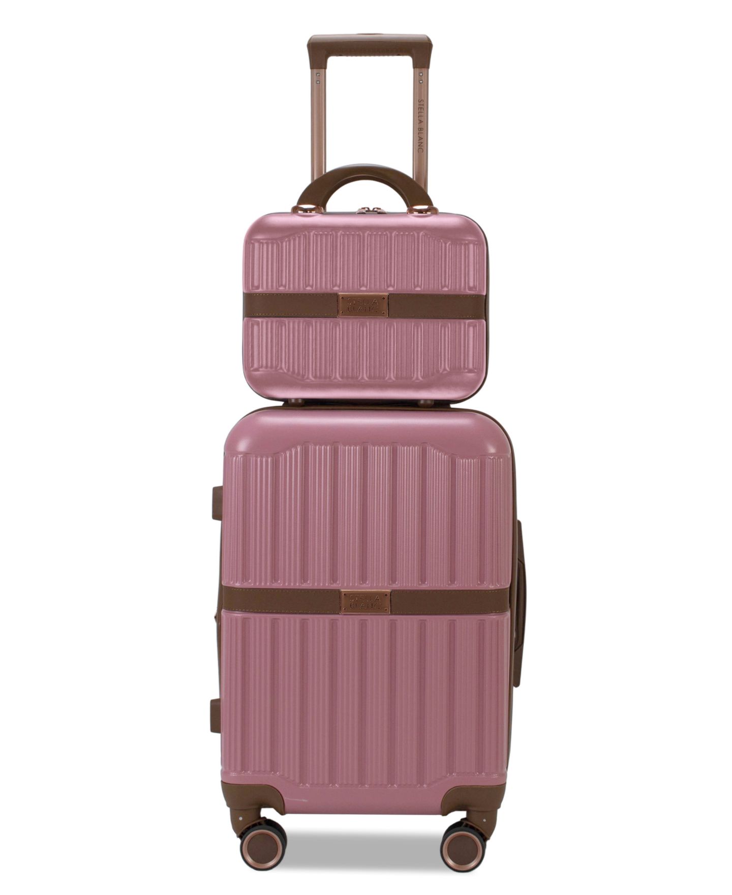 Чемоданы STELLA BLANC Dakota 2-Pc. Hardside Luggage Set, цвет: Пыльный розовый — фото 1