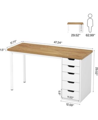 Modern Computer Desk, Simple Style, 47 Inches PC Desk