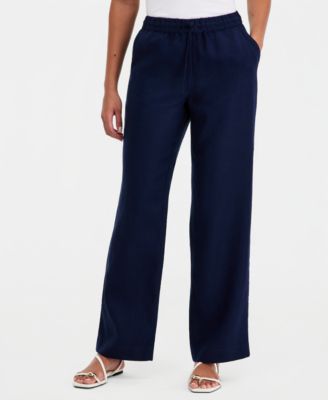 Women's 100% Linen Drawstring Pants, Created for Macy's