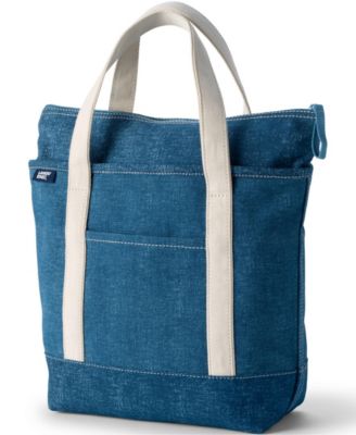 Medium 5 Pocket Zip Top Canvas Tote Bag