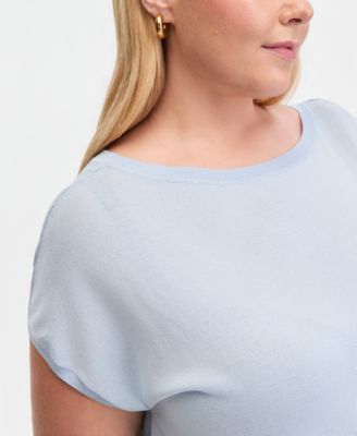 Plus Size Dolman-Sleeve Sweater