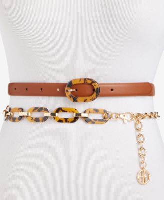 2 for 1 Set Resin Chain and Resin Buckle Belt