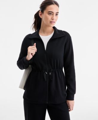 Women's Butter Soft Tie Waist Full Zip Jacket