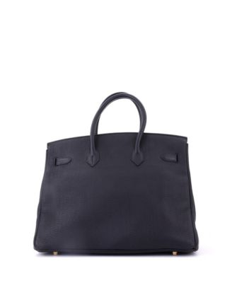 Birkin 35 Handbag Black Togo with Gold Hardware