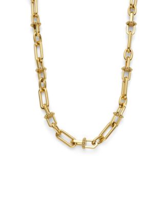 Women's Anchor Link Gold Tone Stainless Steel Necklace