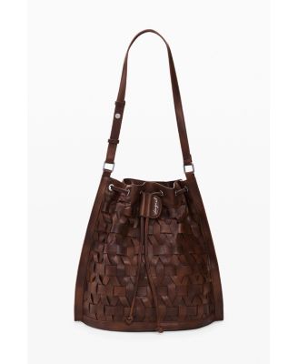 Women's Medium braided drawstring backpack