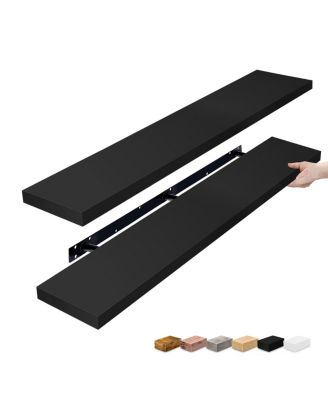 2-Pack 55" Wall Mounted Floating Shelves for Any Room