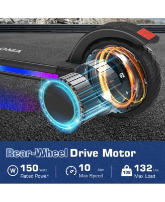 Electric Scooter for Kids Ages 6-12, 150W Motor & 10 Mph, 60 Mins Ride Time,Adjustable Height & Speed, LED Display,Best Gifts for Boys & Girls