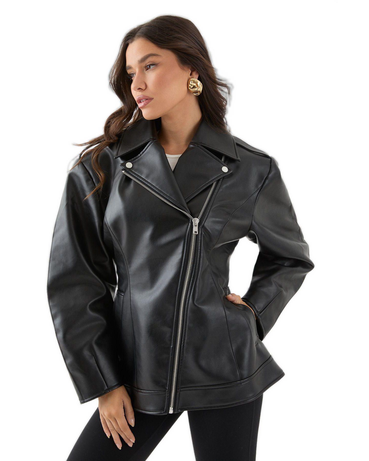 Женская куртка MissPap Faux Leather Biker — фото 1