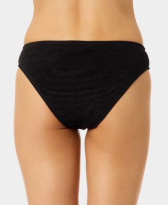Women's Solid Low-Rise Swim Bottoms